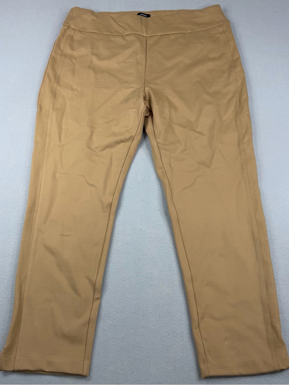 Express Ponte Pants XL Pecan Brown High Rise Pull On Slim Ankle NWT